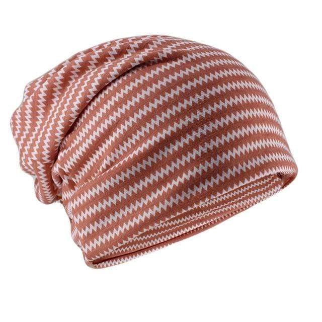 Buddhatrends Zig Zag Striped Beanie Hat